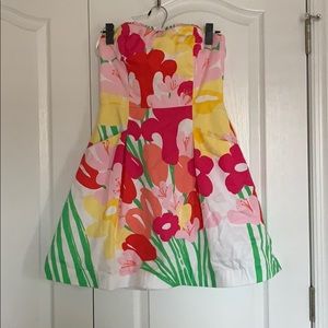 Lilly Pulitzer strapless dress
